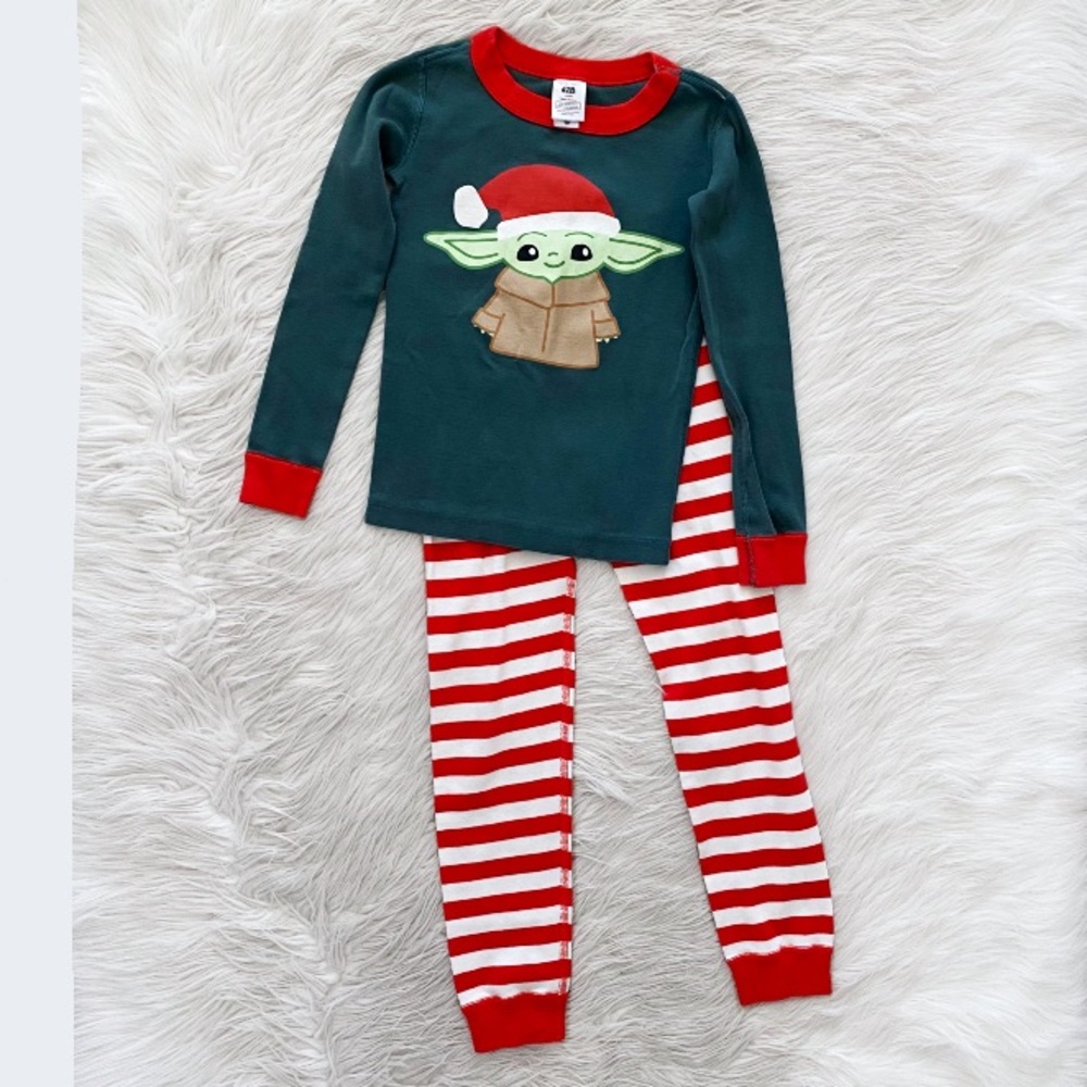 Hanna Andersson x Star Wars Baby Yoda  The Mandalorian Long John Pajama Set Kids